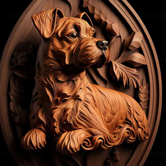 3D model Briar dog breed dog (STL)